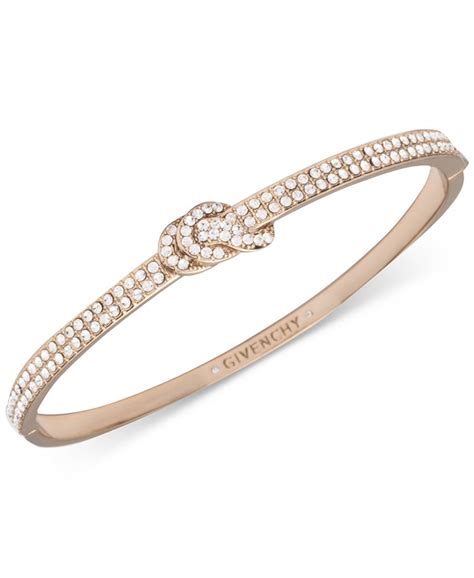 givenchy crystal pavé knot double row bangle bracelet|Givenchy Crystal Pavé Knot Double Row Bangle Bracelet .